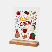 Weihnachts-Crew (2) Acrylschild (Winkel)