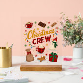Weihnachts-Crew (2) Acrylschild (Hochzeit)