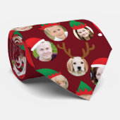 Weihnachts-Crew Custom Six Foto Funny Holiday Gesc Krawatte (Gerollt)