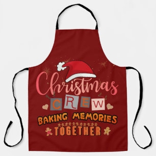 Weihnachts-Crew Erinnerungen zusammenbacken Schürze