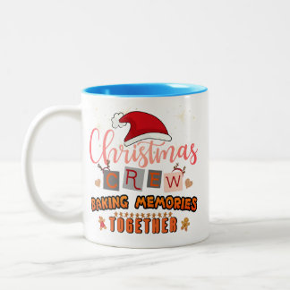 Weihnachts-Crew Erinnerungen zusammenbacken Zweifarbige Tasse