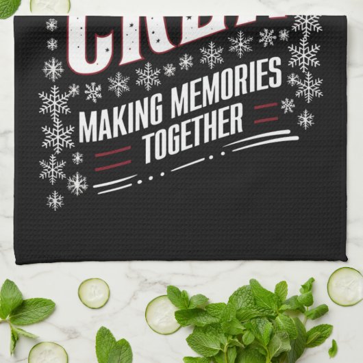 Weihnachts-Crew-Familie Matching Xmas Squad Geschirrtuch (Gefaltet)