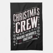 Weihnachts-Crew-Familie Matching Xmas Squad Geschirrtuch (Vertikal)