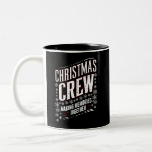 Weihnachts-Crew-Familie Matching Xmas Squad Zweifarbige Tasse