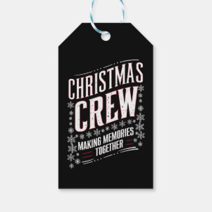 Weihnachts-Crew Familie passende Xmas-Mannschaft Geschenkanhänger