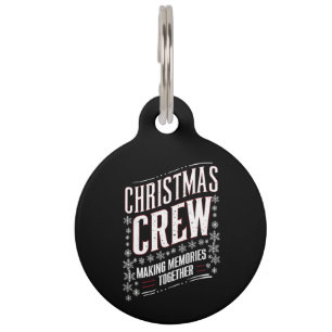 Weihnachts-Crew Familie passende Xmas-Mannschaft Haustiermarke
