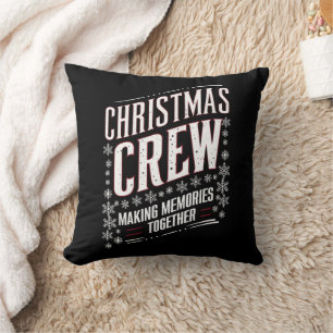 Weihnachts-Crew Familie passende Xmas-Mannschaft Kissen