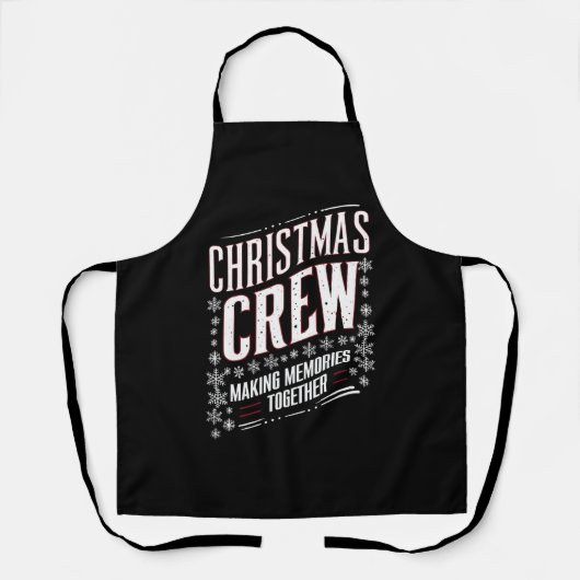 Weihnachts-Crew Familie passende Xmas-Mannschaft Schürze (Vorderseite)