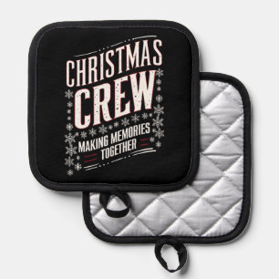 Weihnachts-Crew Familie passende Xmas-Mannschaft Topflappen