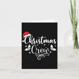 Weihnachts-Crew Familiengruppe Matching Christmas Karte