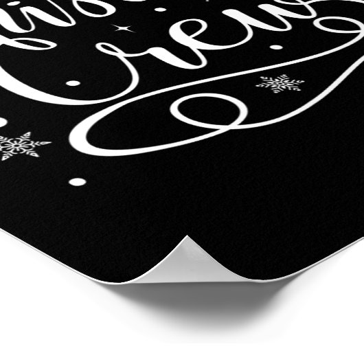 Weihnachts-Crew Familiengruppe Matching Christmas  Poster (Ecke)