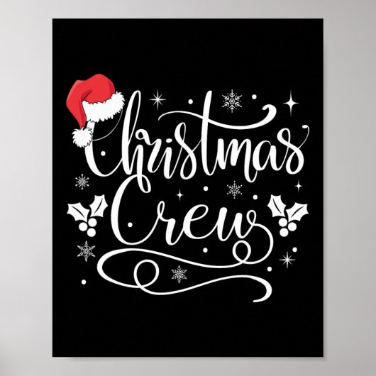 Weihnachts-Crew Familiengruppe Matching Christmas  Poster (Vorne)