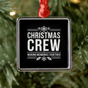 Weihnachts-Crew-Familientreffen Grafik Weihnachten Ornament Aus Metall