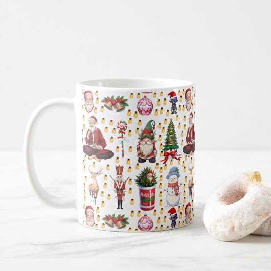 Weihnachts-Crew Kaffeetasse (Mit Donut)