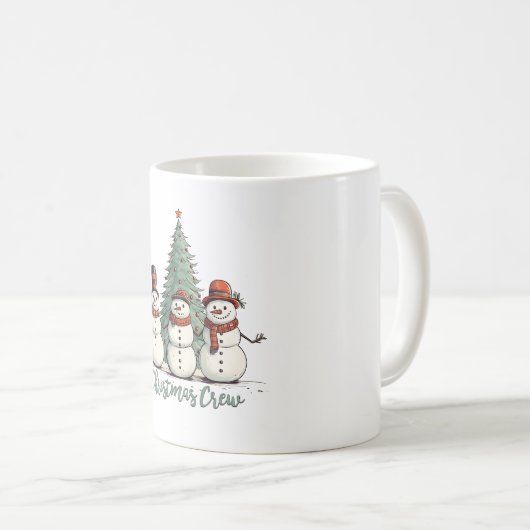 Weihnachts-Crew Kaffeetasse (VorderseiteRechts)