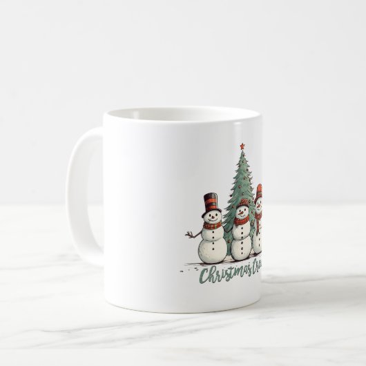Weihnachts-Crew Kaffeetasse (Vorderseite Links)