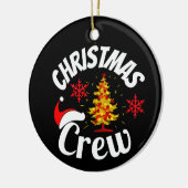 Weihnachts-Crew Keramik Ornament (Links)