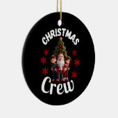 Weihnachts-Crew Keramik Ornament (Rechts)