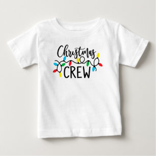 Weihnachts-Crew mit Lichtern Baby T-shirt