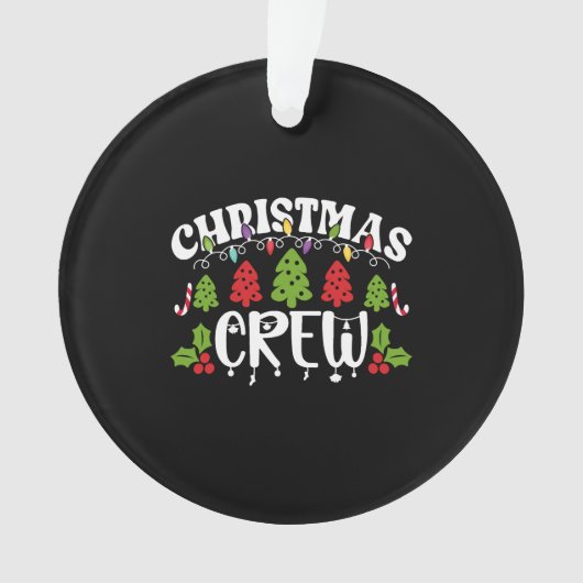 Weihnachts-Crew Ornament (Vorderseite)