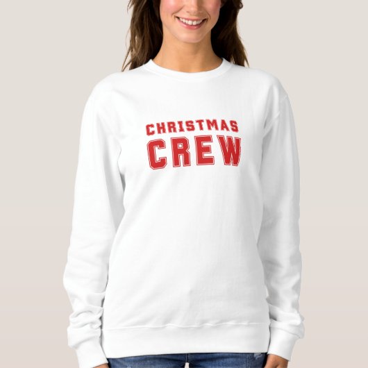 Weihnachts Crew Red Sweater Sweatshirt (Vorderseite)