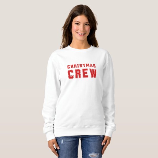 Weihnachts Crew Red Sweater Sweatshirt (Vorne ganz)