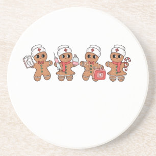 Weihnachts-Crew Santa Lebkuchen-Pflege-Trupp Getränkeuntersetzer