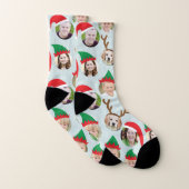Weihnachts-Crew Sechs Foto Familie oder Freunde Ge Socken (Paar)