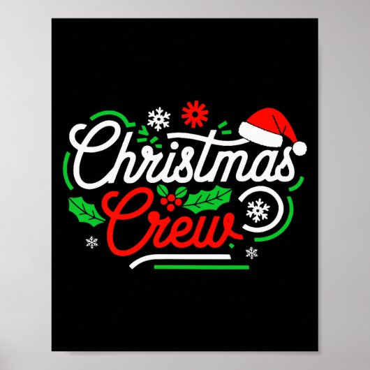 Weihnachts-Crew-Shirt für Erwachsene Männer Frauen Poster (Vorne)