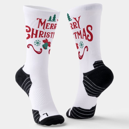 Weihnachts-Crew-Socken Socken (Gewinkelt)