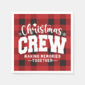 Weihnachts-Crew Standardpapier Napkin Serviette (Vorderseite)