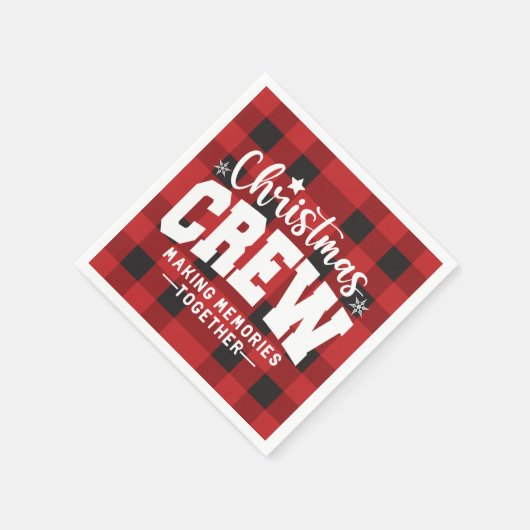 Weihnachts-Crew Standardpapier Napkin Serviette (Ecke)
