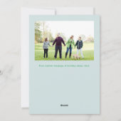 Weihnachts-Crew Vier Foto Weihnachtskarte Feiertagskarte (Rückseite)