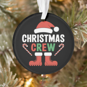 Weihnachts-Crew Weihnachten Weihnachtsfeiertag - F Ornament