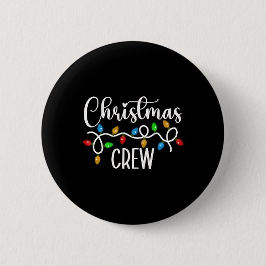 Weihnachts-Crew Weihnachts-Lichter Familie passend Button (Vorderseite)