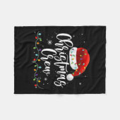Weihnachts-Crew Weihnachts-Lichter Familie passend Fleecedecke (Vorderseite (Horizontal))