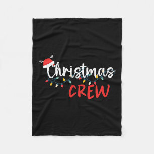 Weihnachts-Crew Weihnachts-Lichter Familie passend Fleecedecke