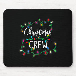 Weihnachts-Crew Weihnachts-Lichter Familie passend Mousepad