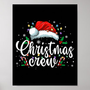 Weihnachts-Crew Weihnachts-Lichter Familie passend Poster