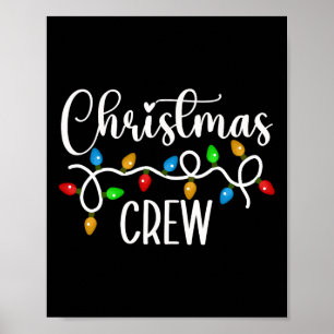 Weihnachts-Crew Weihnachts-Lichter Familie passend Poster