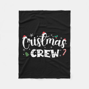 Weihnachts-Crew Weihnachtsfamilie Matching Group X Fleecedecke