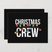 Weihnachts-Crew Weihnachtsfeiertag Postkarte (Vorne/Hinten)