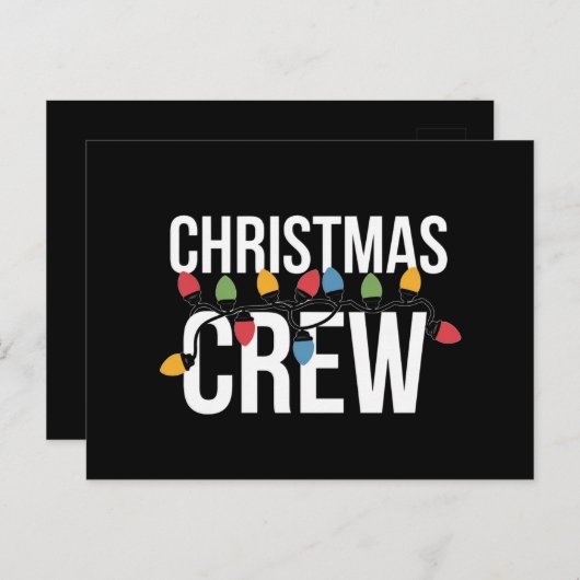 Weihnachts-Crew Weihnachtsfeiertag Postkarte (Vorne/Hinten)