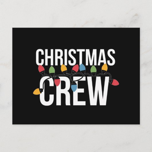 Weihnachts-Crew Weihnachtsfeiertag Postkarte (Vorderseite)