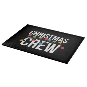 Weihnachts-Crew Weihnachtsfeiertag Schneidebrett