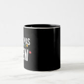 Weihnachts-Crew Weihnachtsfeiertag Zweifarbige Tasse (Mittel)