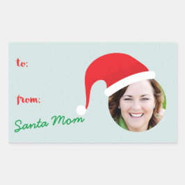 Weihnachts-Crew Weihnachtsmannmütze Foto Weihnacht Rechteckiger Aufkleber