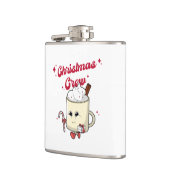 Weihnachts-Crew Wrapped Flask Flachmann (Links)