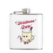 Weihnachts-Crew Wrapped Flask Flachmann (Vorderseite)
