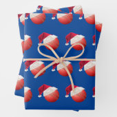Weihnachts-Cricket-Ball Sport Weihnachtsfest Geschenkpapier Set (Beispiel)